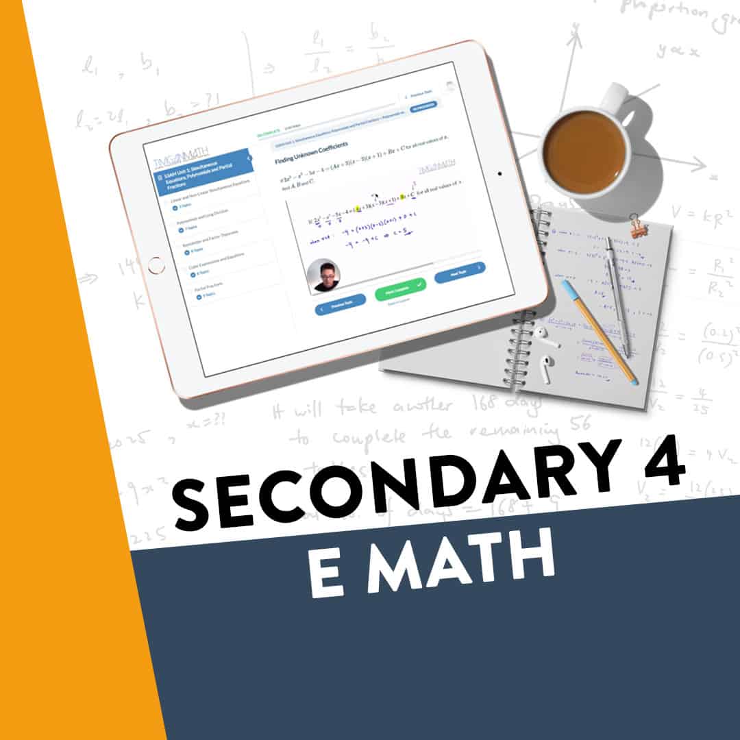Secondary 4 E Math Online Course Thumbnail