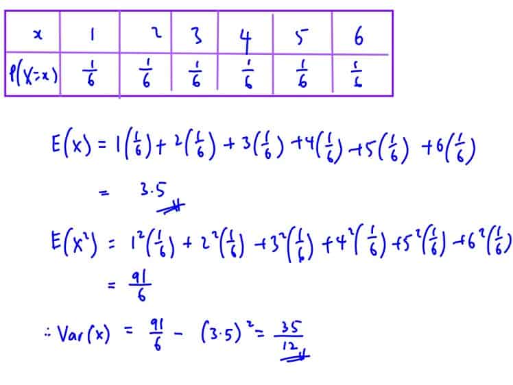 discrete random variable A-Level (H2 Math) Discrete Random Variable Free Resources