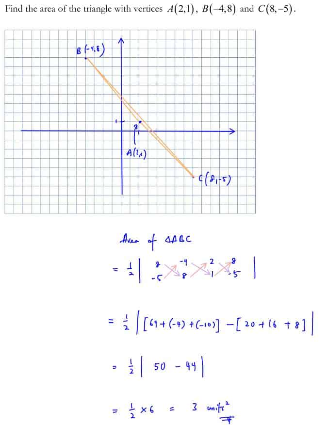 Area of a Triangle in Coordinate Geometry