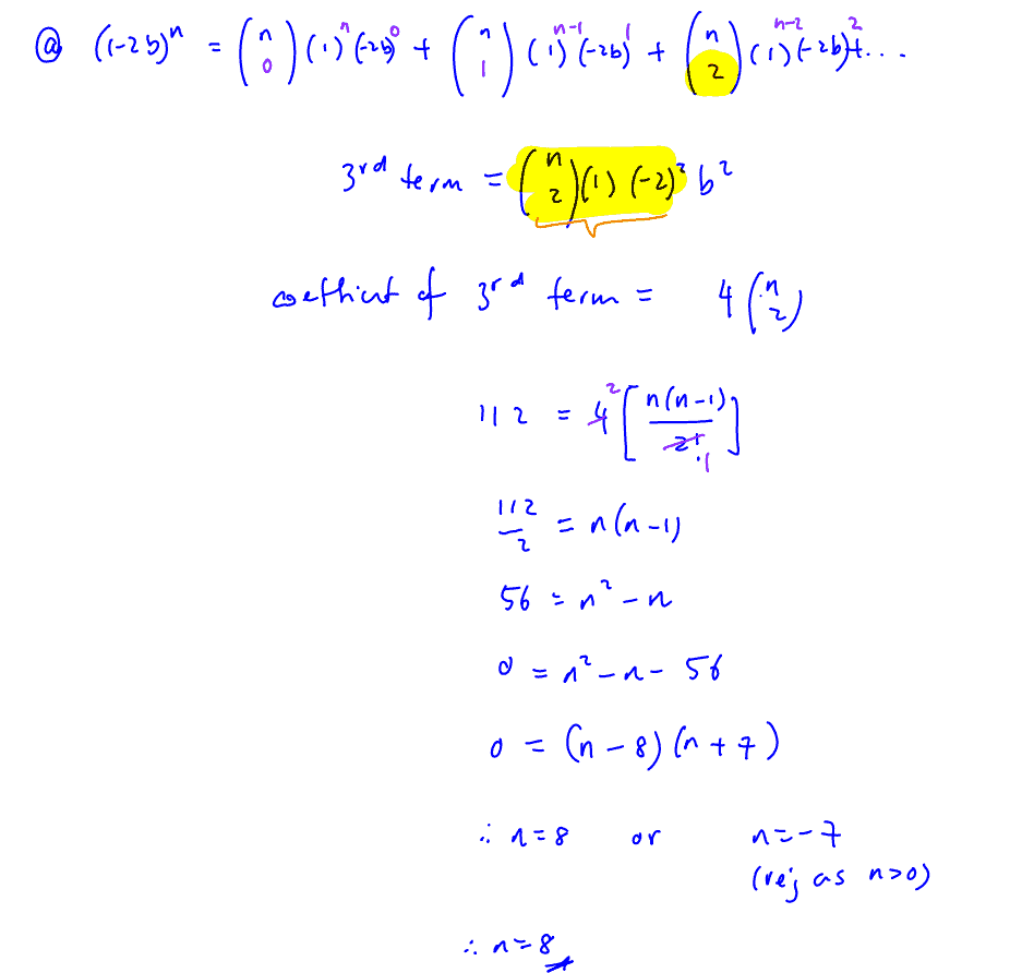 Unit 3 - Binomial Theorem