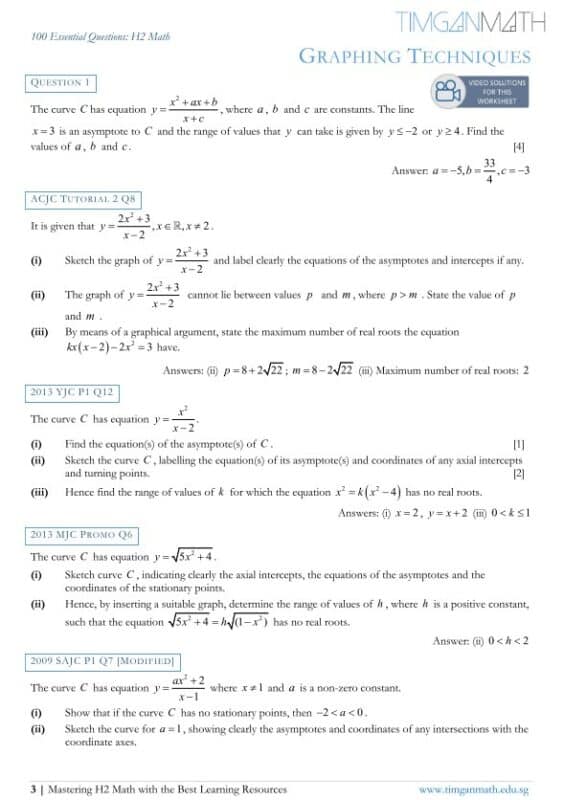 H2 Math Trial Lesson Sign Up | Tim Gan Math